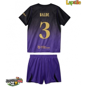 Barcelona Alejandro Balde #3 Vieraspaita Lapsille 2026-27 Lyhythihainen (+ shortsit)